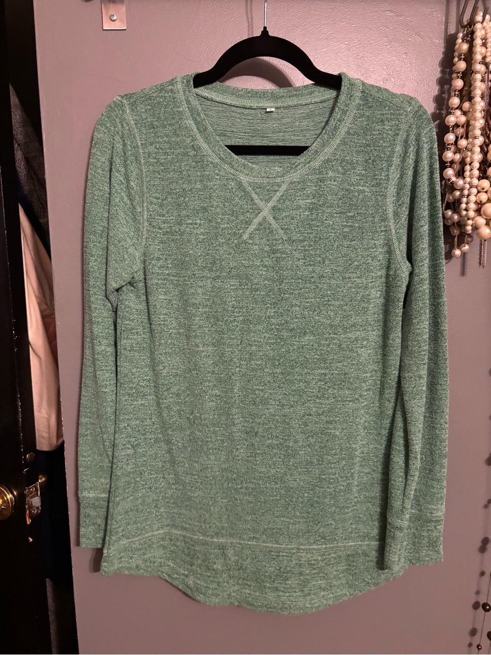 Amazon Heathered Mint Green Crewneck Sweatshirt